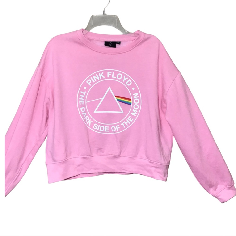 Pink Floyd Dark side of the moon cropped sweatshirt juniors XL